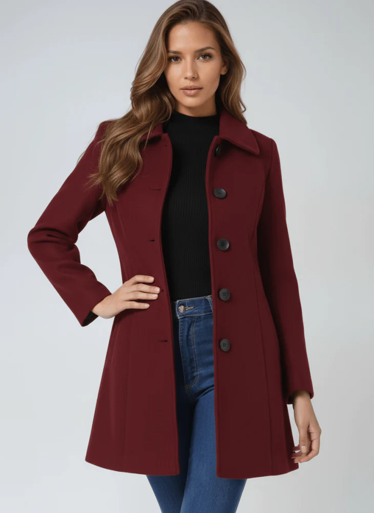 Elena | Abrigo de invierno para mujer con botones