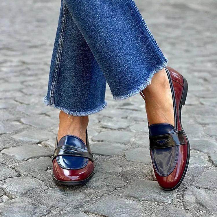 Claudia - Mocasines en contraste